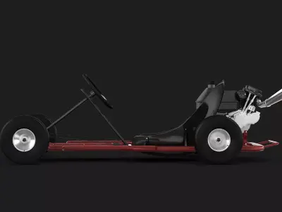 Racing Go-kart 3D model