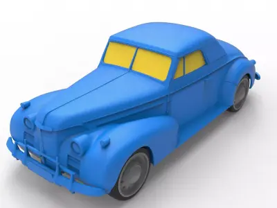 Oldsmobile 80 1939 Classic Car 3D print model