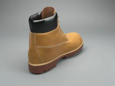 timberland boot 3D model