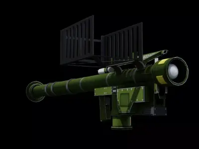 FIM 92 Stinger Missile Launcher Game Ready Military Asset Low-poly 3D model