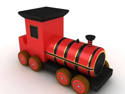 Toy Train 3D model 15