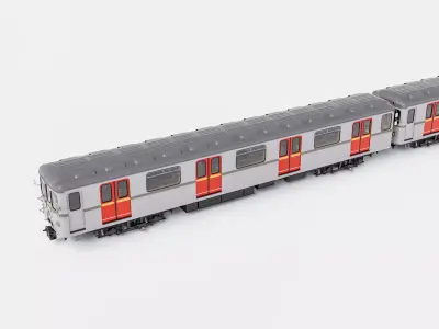 Ecs 81 Prague metro train set - Metro Praha 3D model