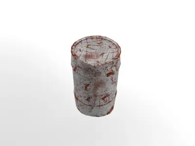 Rusty Waste Oil Drums Free low-poly 3D model