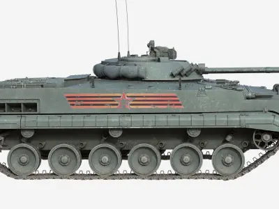 BMP 3 Tank Infantry Fighting Vehicle Low-poly 3D model