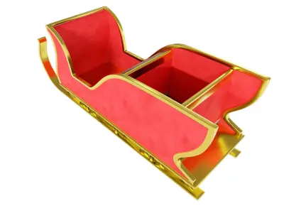 Santa Claus Sleigh 3d model  3D model