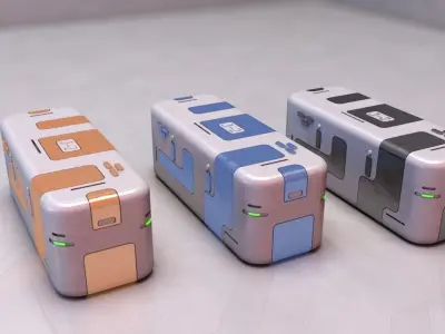 sci-fi box 3D model buy