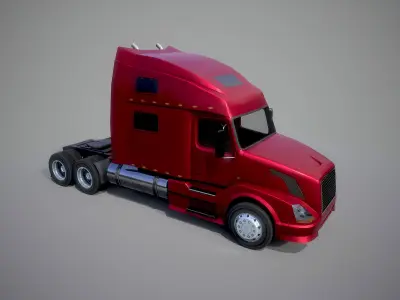 American Truck 5 and upgrades - Mobile Asset  Low-poly 3D model