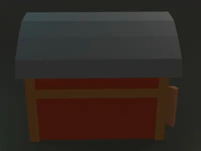 Low Poly Barn Free low-poly 3D model