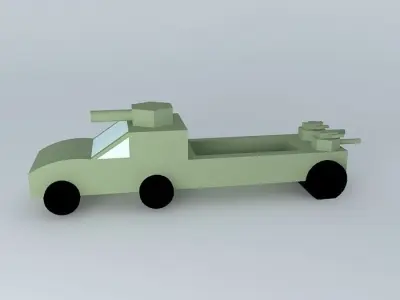 gunning truck Free 3D model