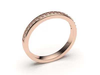 solitaire with ring sizes  8 part S27 3D print model