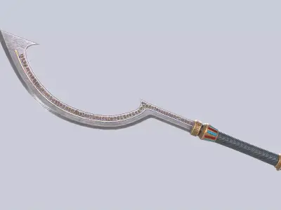 Anubis blade Low-poly 3D model