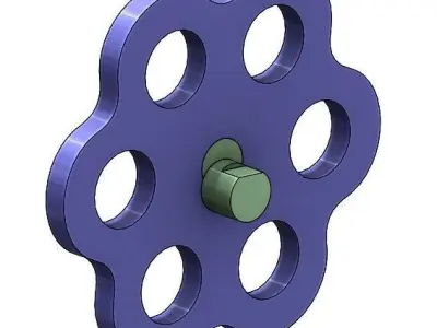 Mechanical Principle-External cycloidal gear set-Lobes 6 Free 3D print model