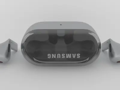 Galaxy Buds 3 pro silver 3D model