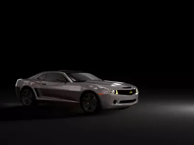 chevrolet  camaro 2008 3D Model  Free 3D model