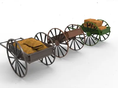 FARM CART 3D model by Hafcoy