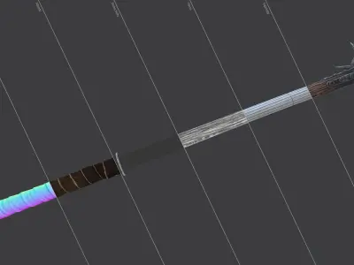 Medieval Morgenstern Low-poly 3D model