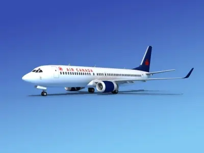 Boeing 737-800 Air Canada 3D model