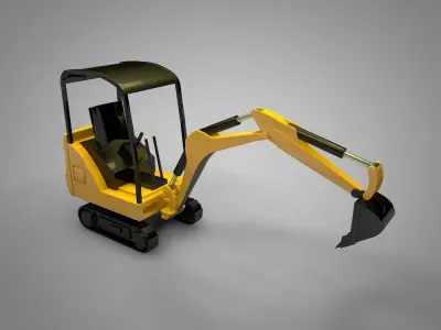 Mechanical Digger 3D model