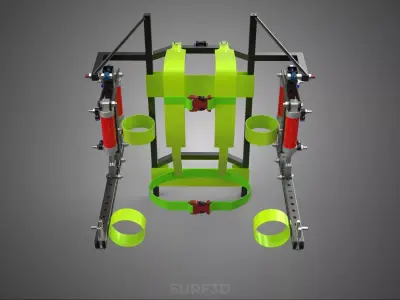 ERGONOMIC POWER ASSIST SYSTEM ARM HAND EXOSKELETON SUIT LIFTER 3D model