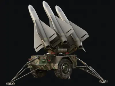 Missile Launcher Low-poly 3D model purchase