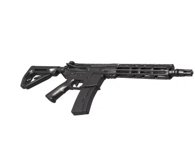 ar 15 rifle  3D print model