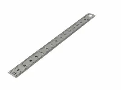 Steel Ruler Low-poly 3D model purchase