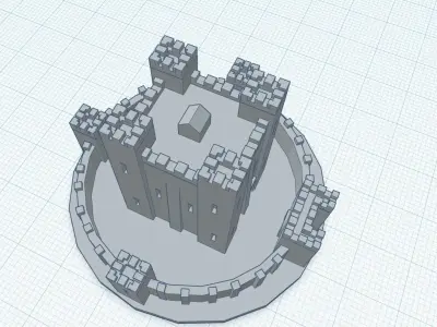 Bebbanburg castle  3D print model