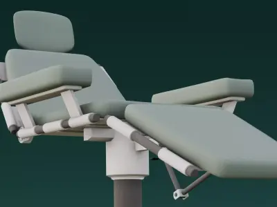 Medical Chair 3D Model  Low-poly 3D model