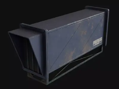 Air Conditioner Unit and Refrigeration Machine Game Ready Low-poly 3D model 3