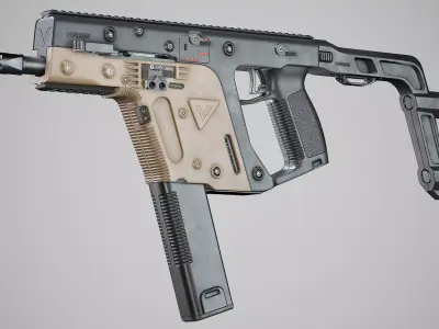 Kriss Vector Low-poly 3D model 3
