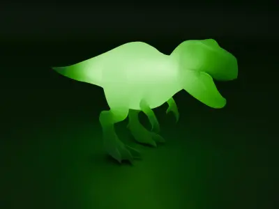 Dinosaur indirect lighting Low-poly 3D model