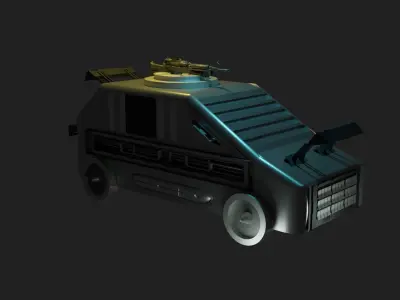 Sci-fi Car 3D model purchase
