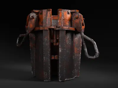 Drilling Wedge Low-poly 3D model