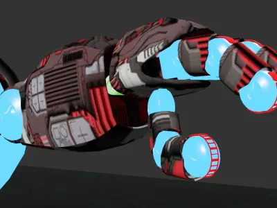 3D police robot 3D model