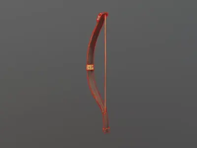 Bow High Quality Game Ready 3D Model Low-poly 3D model