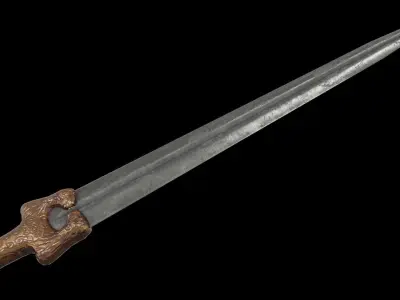 Mycenaean Rapier Low-poly 3D model
