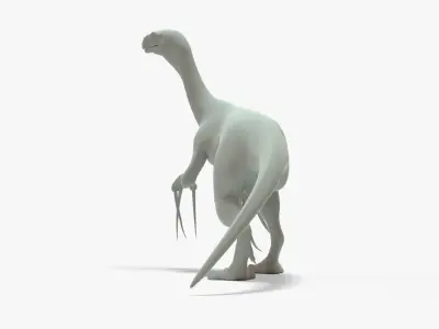 Therizinosaurus Rigged Basemesh Low-poly 3D model