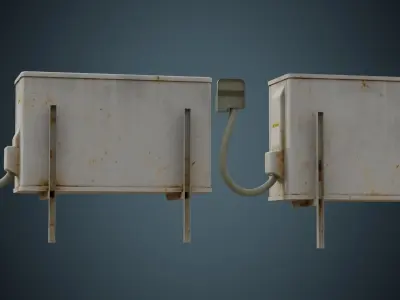 Air Conditioner 6D Low-poly 3D model