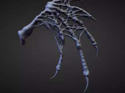 WING35 high poly sculpt 3D model