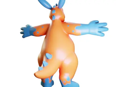 CuteDragonRigged 3d model