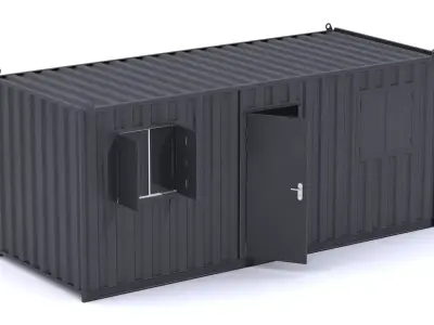 Office Container 20ft 3D model