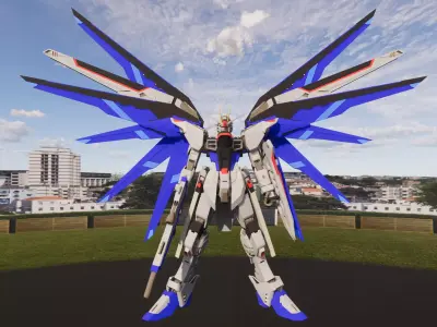 GUNDAM STRIKE FREEDOM FIGURE 3D model