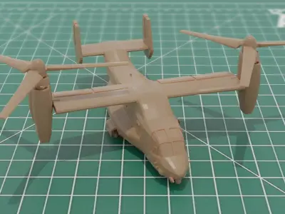 V-22 Osprey VTOLS Military Transport Aircraft 3D Print 3D print model