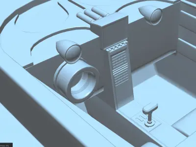 Animated Series Batmobile Free 3D print model