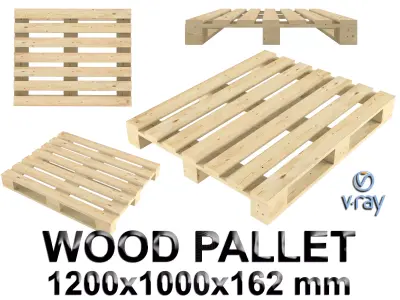 wood pallet 3D model purchase