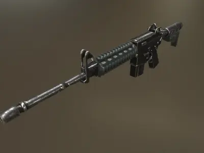 Colt M4A1 Free low-poly 3D model