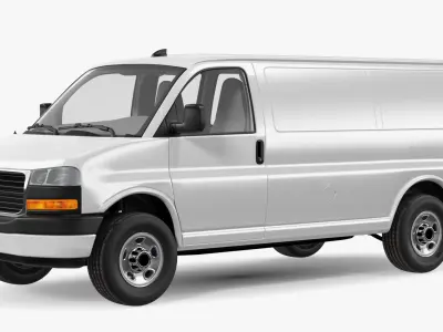  Commercial Cargo Van White 