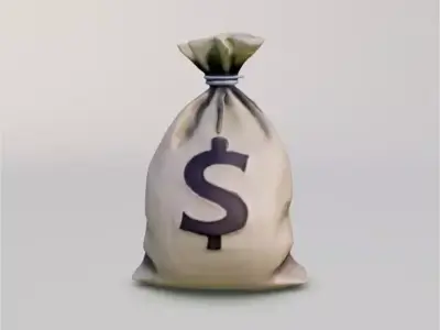 Bag Money 3D model