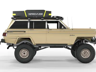 Jeep Wagonner 1978 Off Road  Free 3D model