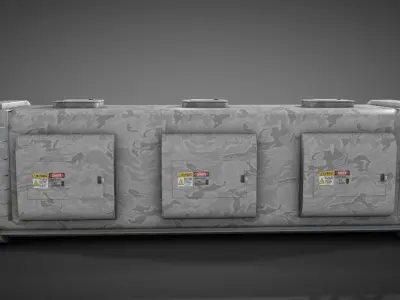 Deep Freeze Container 3D model
